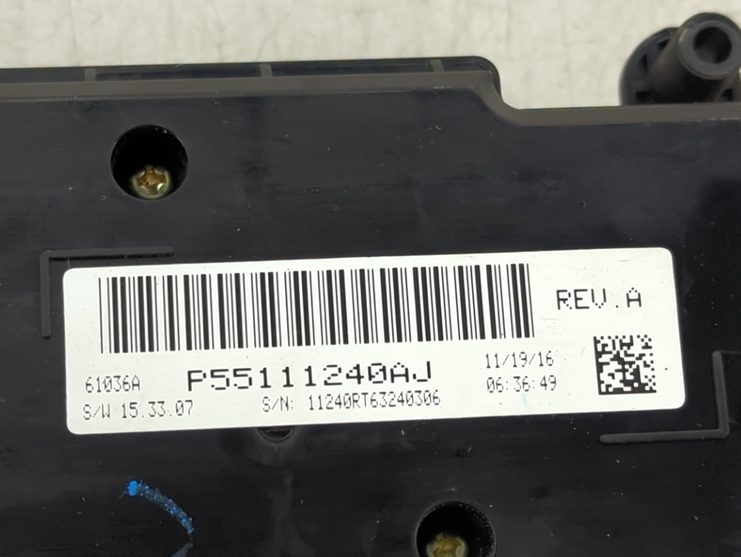 2017 Dodge Caravan Climate Control Module Temperature AC/Heater Replacement P/N:P55111240AJ Fits OEM Used Auto Parts - Oemus