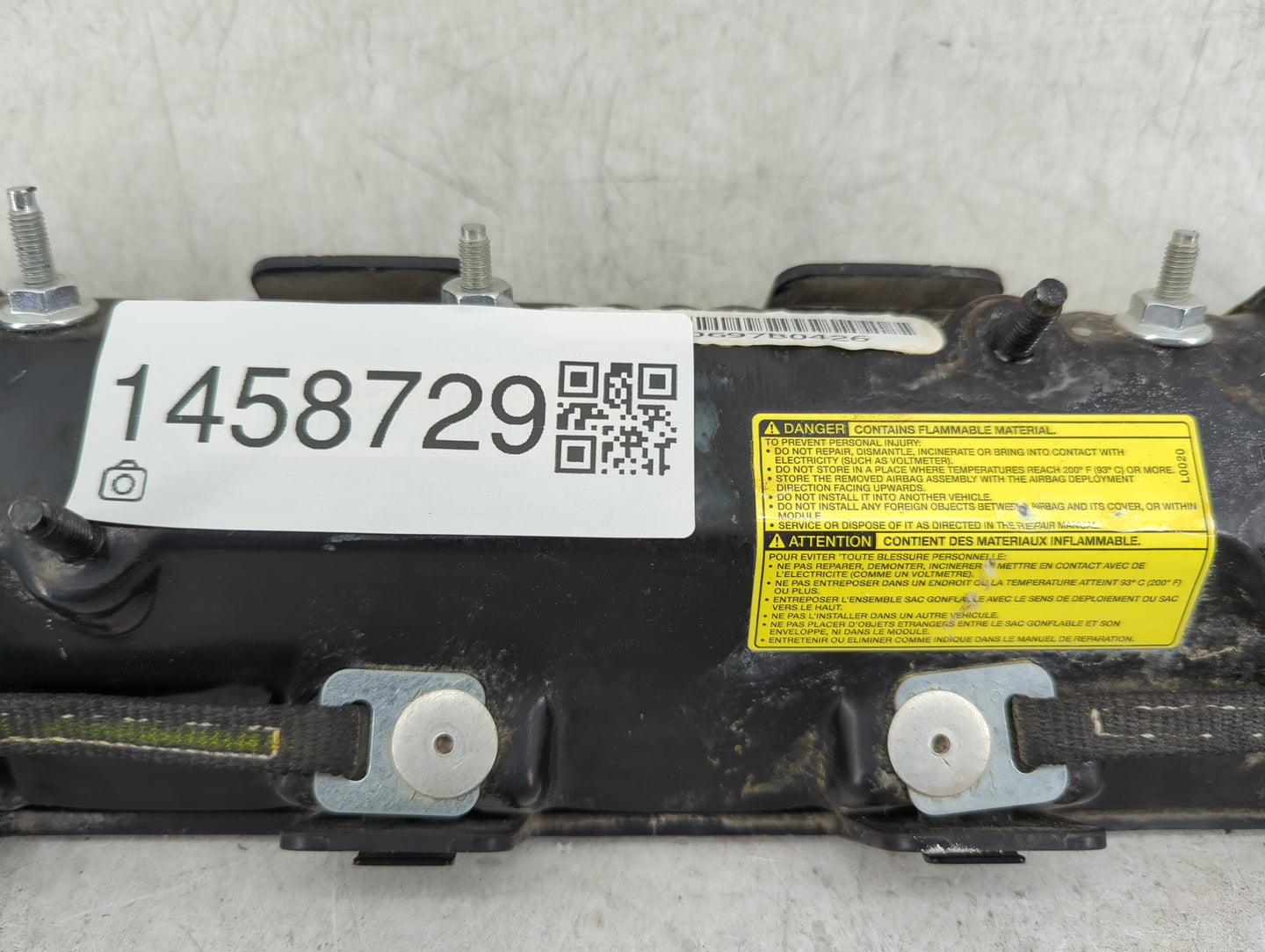 2017 Dodge Caravan Air Bag Driver Left Knee OEM P/N:2449509 161 Fits OEM Used Auto Parts - Oemusedautoparts1.com