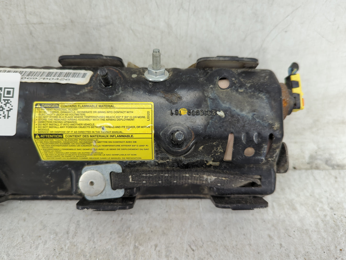 2017 Dodge Caravan Air Bag Driver Left Knee OEM P/N:2449509 161 Fits OEM Used Auto Parts - Oemusedautoparts1.com