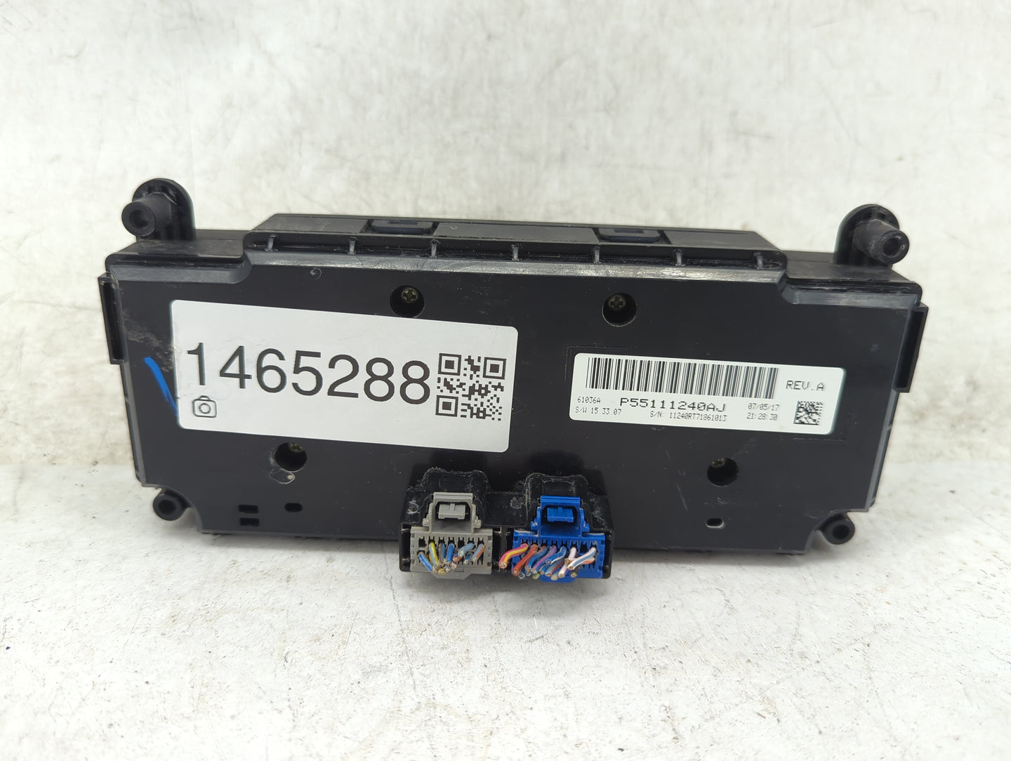 2017 Dodge Caravan Climate Control Module Temperature AC/Heater Replacement P/N:P55111240AJ Fits OEM Used Auto Parts - Oemus