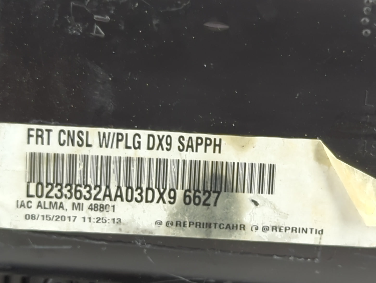 2017 Dodge Caravan Overhead Roof Console 1465775 - Oemusedautoparts1.com