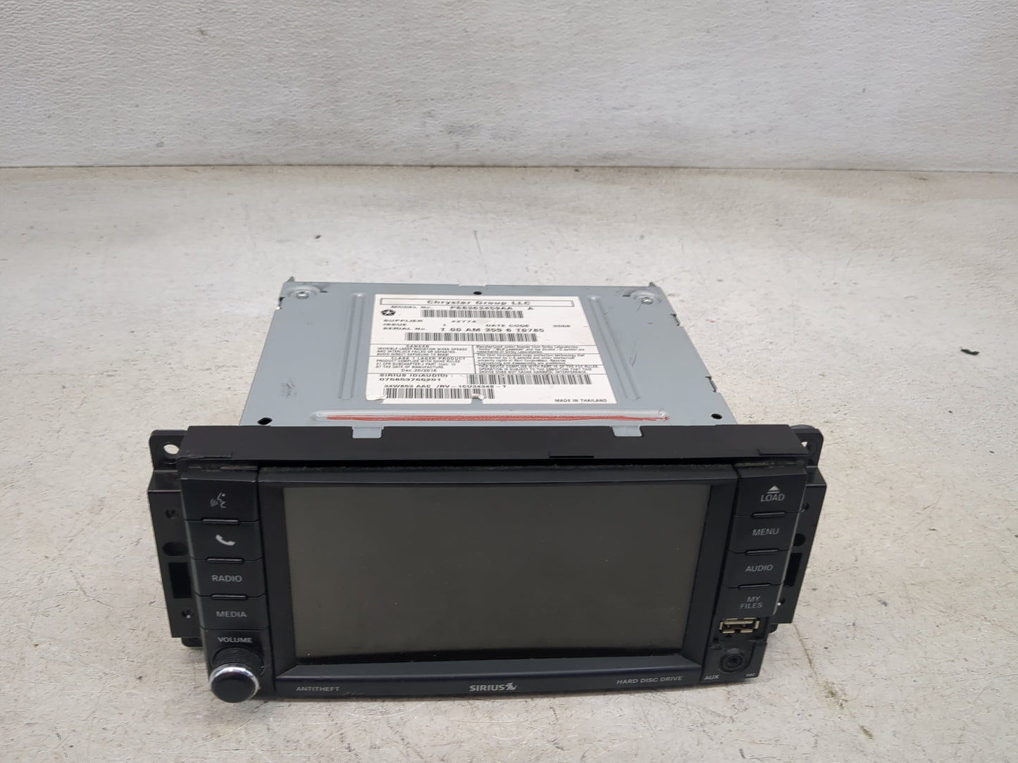 2017 Dodge Caravan Radio AM FM Cd Player Receiver Replacement P/N:P68363459AA Fits Fits 2012 2013 2014 2015 2016 2018 2019 2