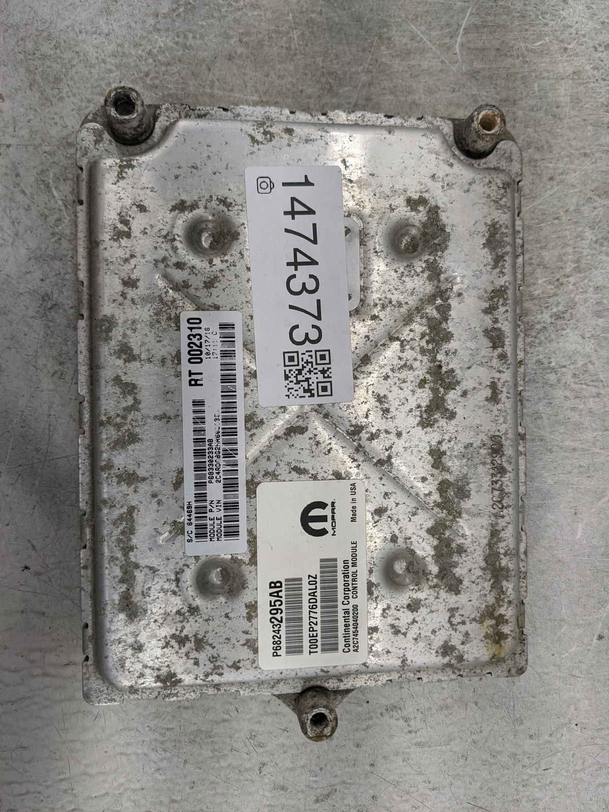 2017 Dodge Caravan PCM Engine Control Computer ECU ECM PCU OEM P/N:P68243295AB T00EP2776DAL0Z Fits 2016 2018 2019 2020 OEM U