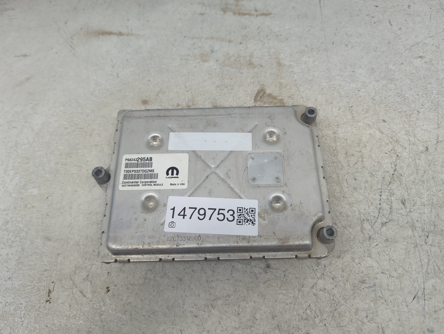 2017 Dodge Caravan PCM Engine Control Computer ECU ECM PCU OEM P/N:P68243295AB T00EP0337DQZMS Fits Fits 2016 2018 2019 2020 