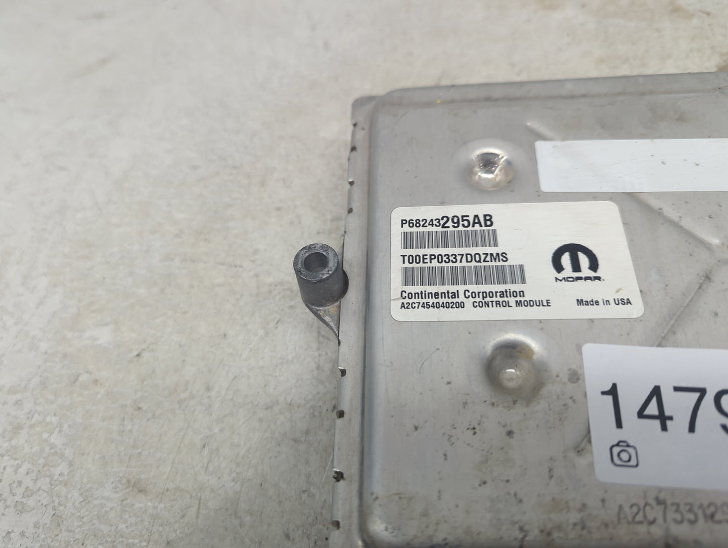2017 Dodge Caravan PCM Engine Control Computer ECU ECM PCU OEM P/N:P68243295AB T00EP0337DQZMS Fits Fits 2016 2018 2019 2020 