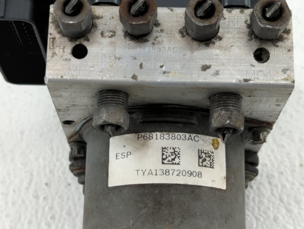 2017 Dodge Caravan Anti-Lock Brake ABS Pump Module Actuator OEM P/N:68183803AC P68183803AC Fits Fits 2015 2016 2018 2019 202
