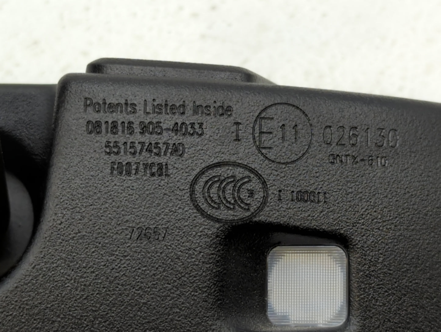 2017 Dodge Caravan Interior Rear View Mirror Replacement OEM P/N:E11026545 E11026130 Fits Fits 2013 2014 2015 2016 OEM Used 