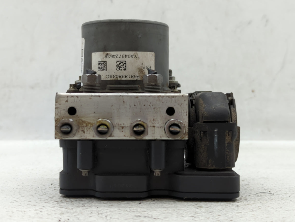 2017 Dodge Caravan Anti-Lock Brake ABS Pump Module Actuator OEM P/N:P68183803AC Fits Fits 2015 2016 2018 2019 2020 OEM Used 