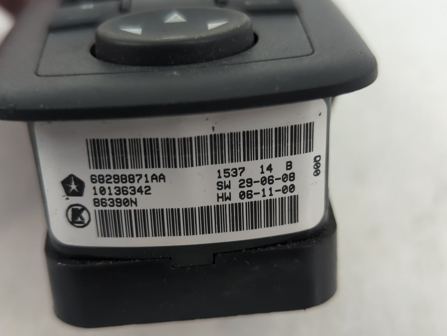 2017 Dodge Caravan Master Power Window Switch Replacement Driver Side Left P/N:68298871AA Fits OEM Used Auto Parts - Oemused