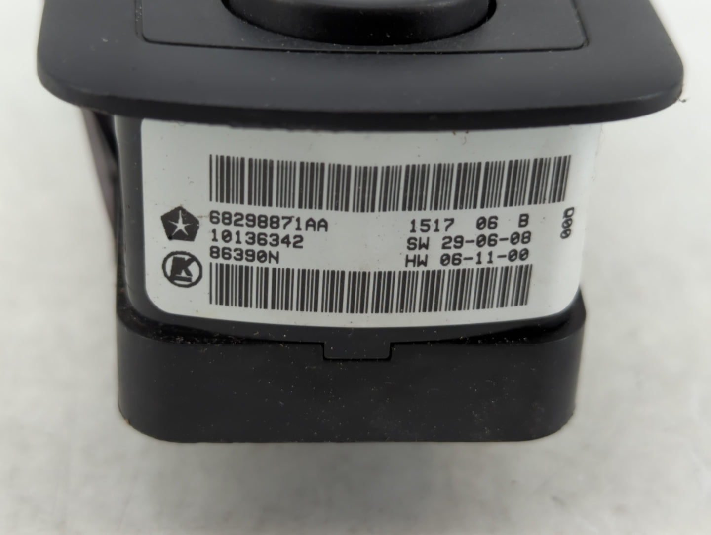 2017 Dodge Caravan Master Power Window Switch Replacement Driver Side Left P/N:68298871AA Fits OEM Used Auto Parts - Oemused