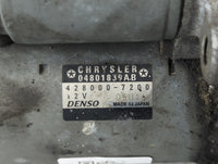 2017 Dodge Caravan Car Starter Motor Solenoid OEM P/N:428000-7200 04801839AB Fits OEM Used Auto Parts - Oemusedautoparts1.co