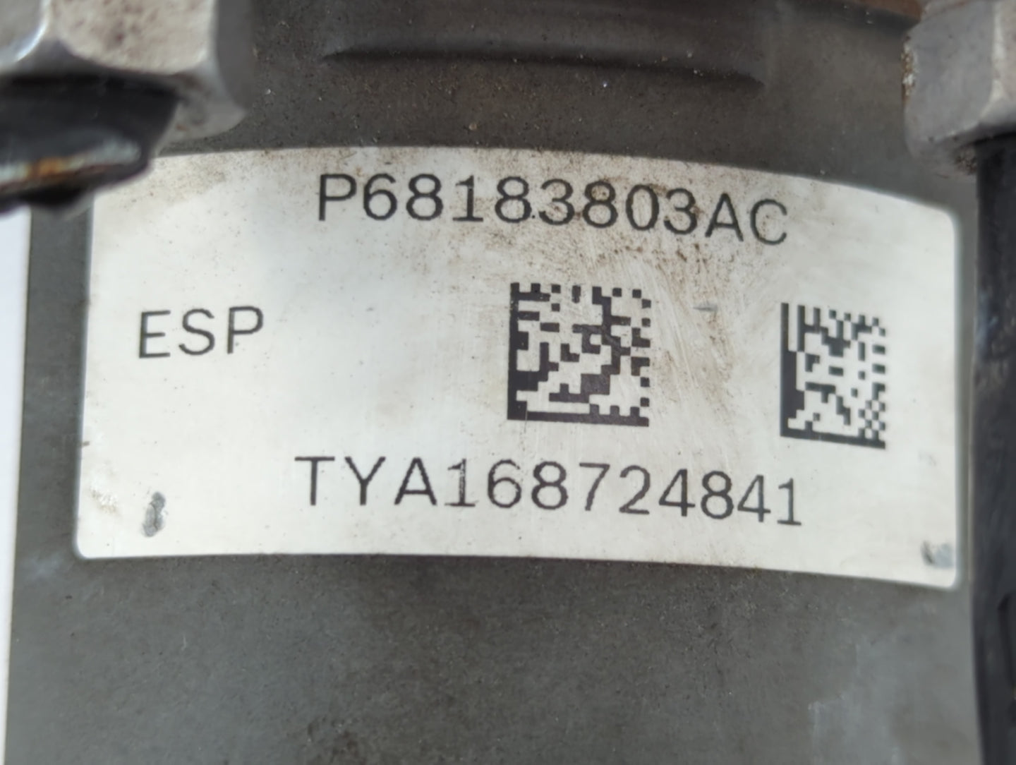 2017 Dodge Caravan ABS Pump Control Module Replacement P/N:P68183803AC Fits Fits 2015 2016 2018 2019 2020 OEM Used Auto Part