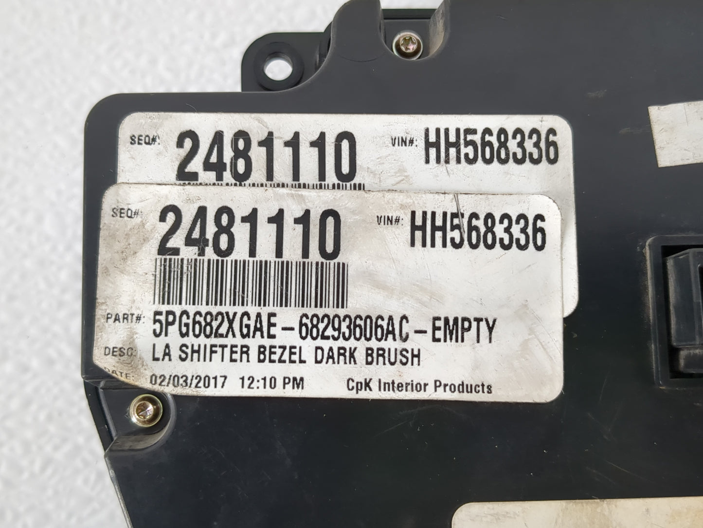 2017 Dodge Challenger Climate Control Module Temperature AC/Heater Replacement P/N:2481110 Fits OEM Used Auto Parts - Oemuse