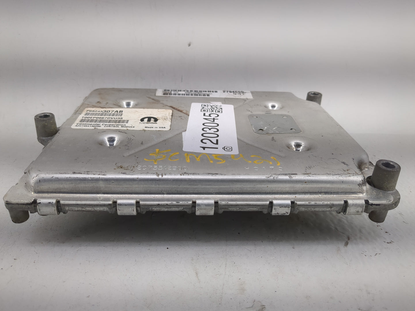 2016-2017 Dodge Challenger PCM Engine Control Computer ECU ECM PCU OEM P/N:P68243307AB Fits Fits 2016 2017 OEM Used Auto Par