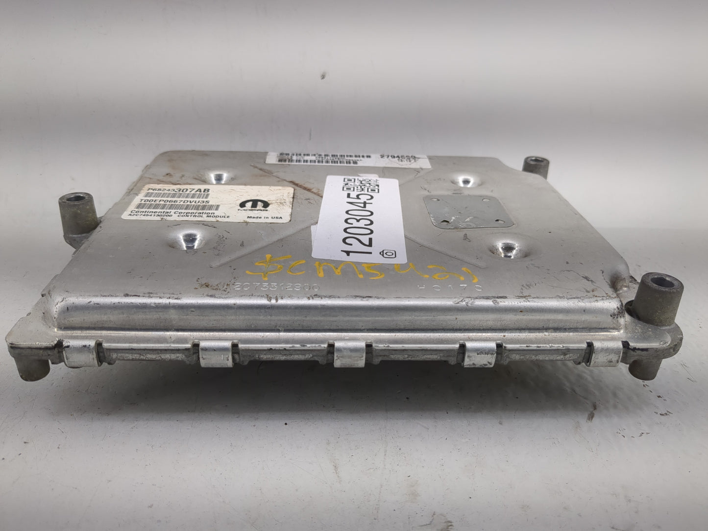 2016-2017 Dodge Challenger PCM Engine Control Computer ECU ECM PCU OEM P/N:P68243307AB Fits Fits 2016 2017 OEM Used Auto Par