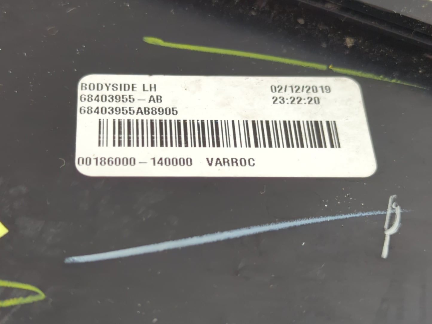 2015-2022 Dodge Challenger Tail Light Assembly Driver Left OEM P/N:00186000-140000 68403955-AB Fits OEM Used Auto Parts - Oe