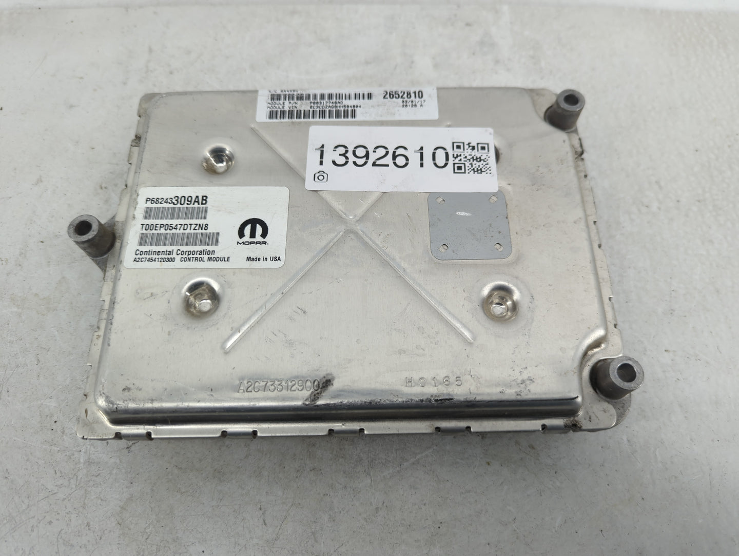 2016-2017 Dodge Challenger PCM Engine Control Computer ECU ECM PCU OEM P/N:P68243309AB Fits Fits 2016 2017 OEM Used Auto Par