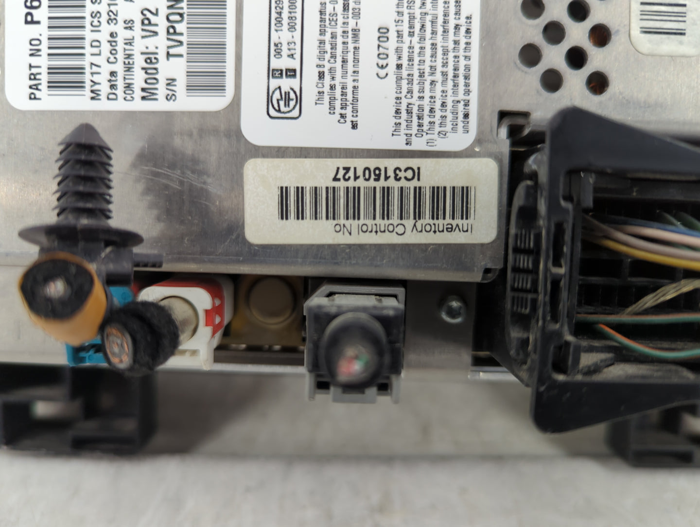 2017 Dodge Challenger Radio AM FM Cd Player Receiver Replacement P/N:68292890AC Fits OEM Used Auto Parts - Oemusedautoparts1