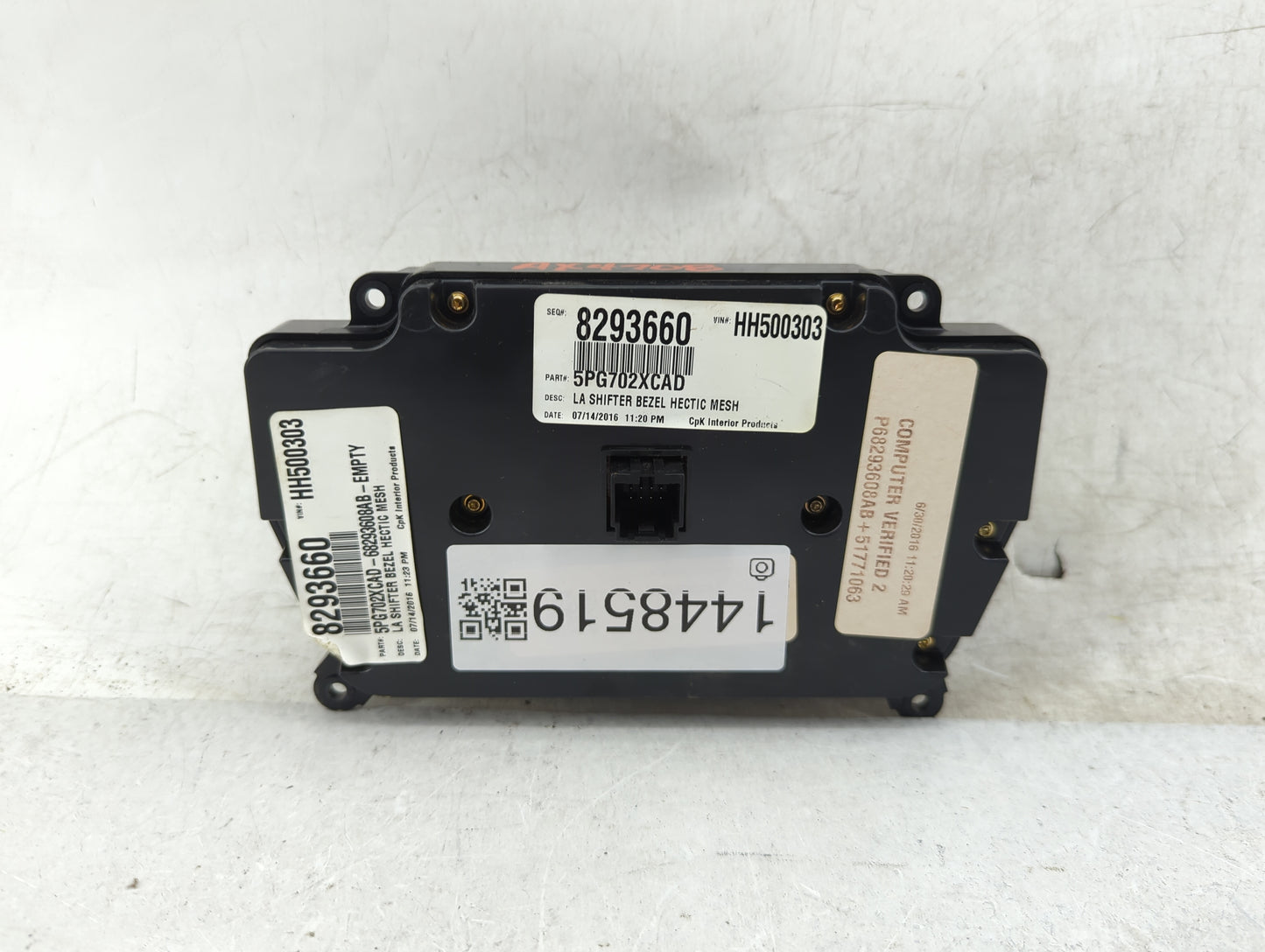 2017 Dodge Challenger Climate Control Module Temperature AC/Heater Replacement P/N:5PG702XCAD P68293600AB, 68293600AB Fits O