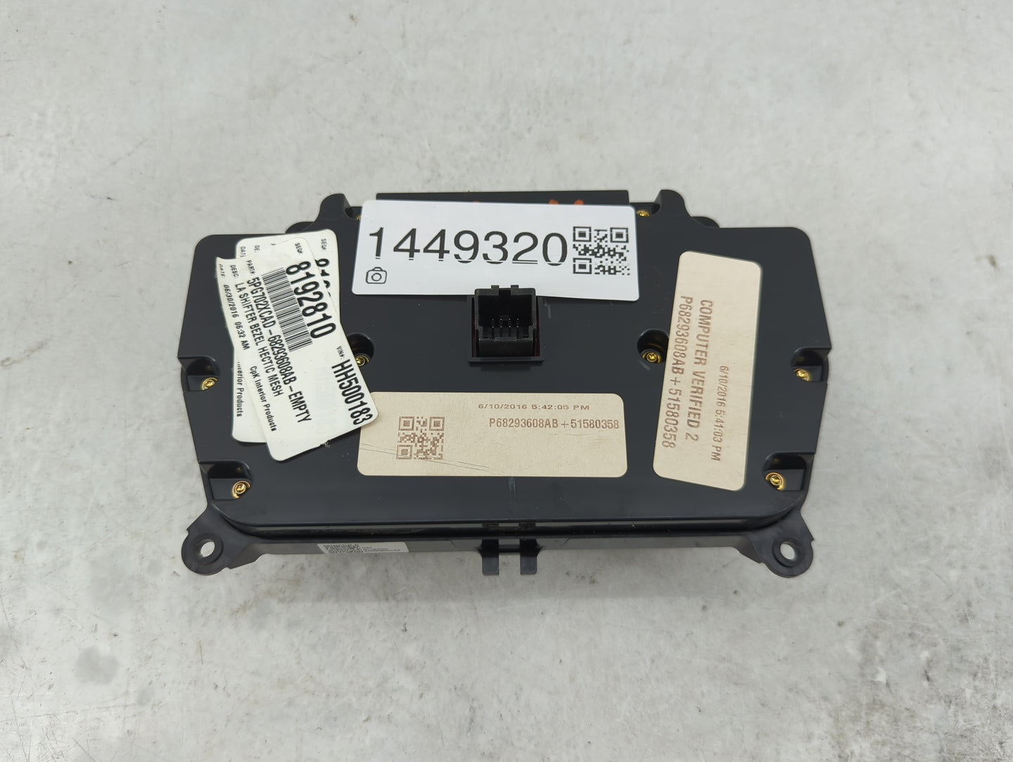 2015-2016 Dodge Challenger Climate Control Module Temperature AC/Heater Replacement P/N:P68293608AB Fits Fits 2015 2016 OEM 