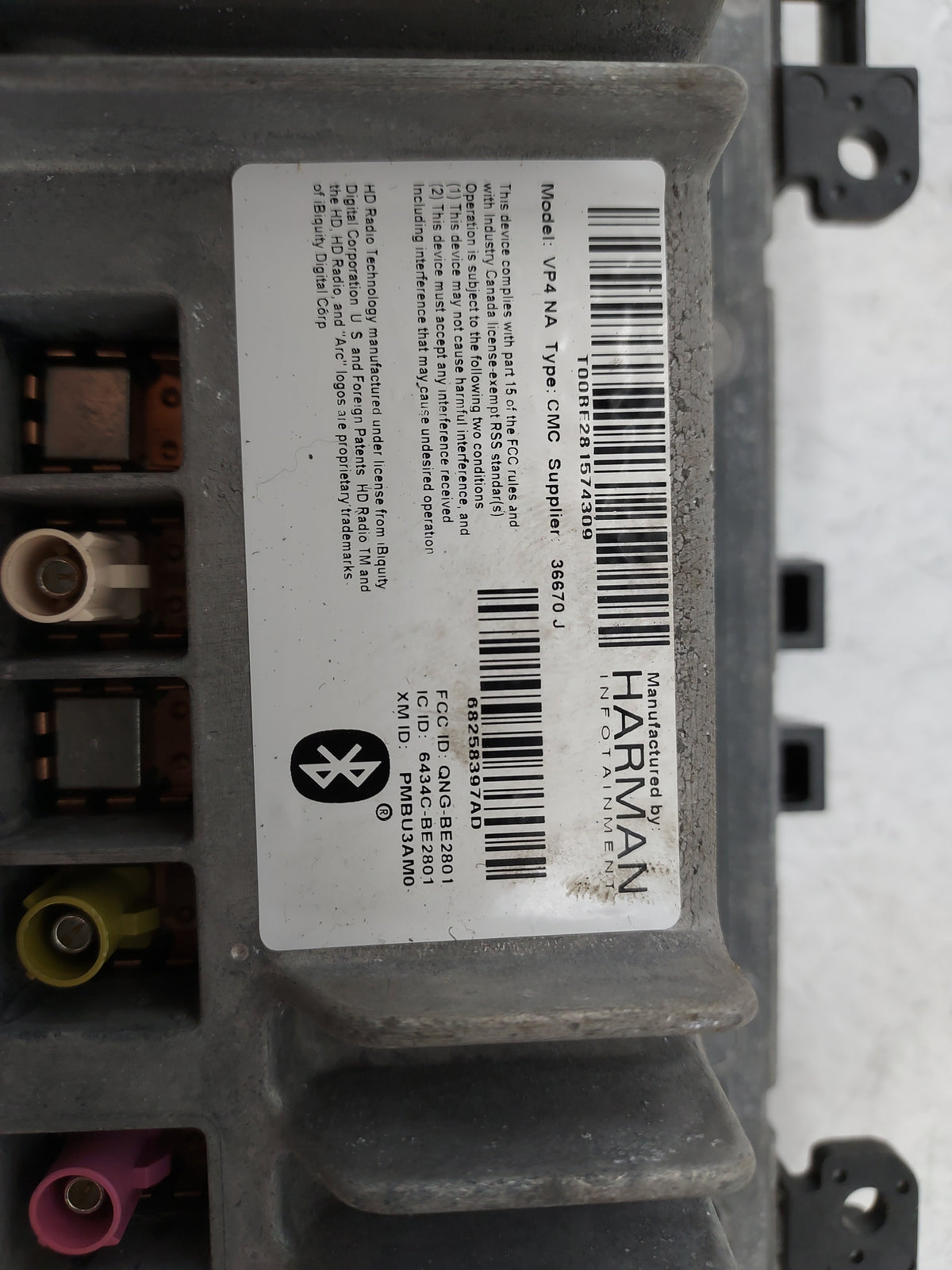 2017-2022 Dodge Challenger Radio AM FM Cd Player Receiver Replacement P/N:T00RF281574309 68258397AD Fits OEM Used Auto Parts