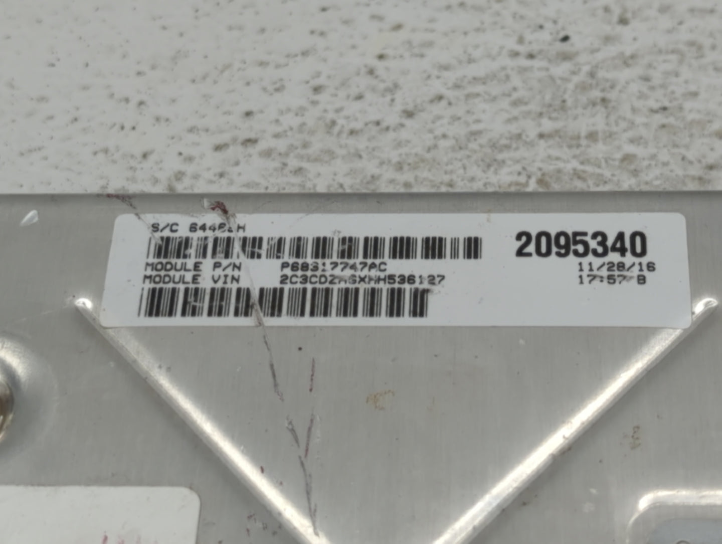 2016-2017 Dodge Challenger PCM Engine Control Computer ECU ECM PCU OEM P/N:P68243309AA P68243309AB Fits Fits 2016 2017 OEM U