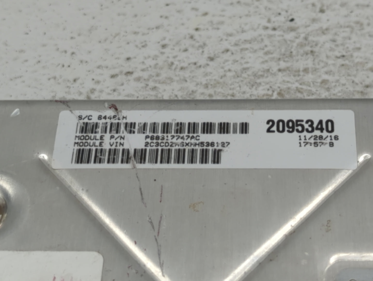 2016-2017 Dodge Challenger PCM Engine Control Computer ECU ECM PCU OEM P/N:P68243309AA P68243309AB Fits Fits 2016 2017 OEM U