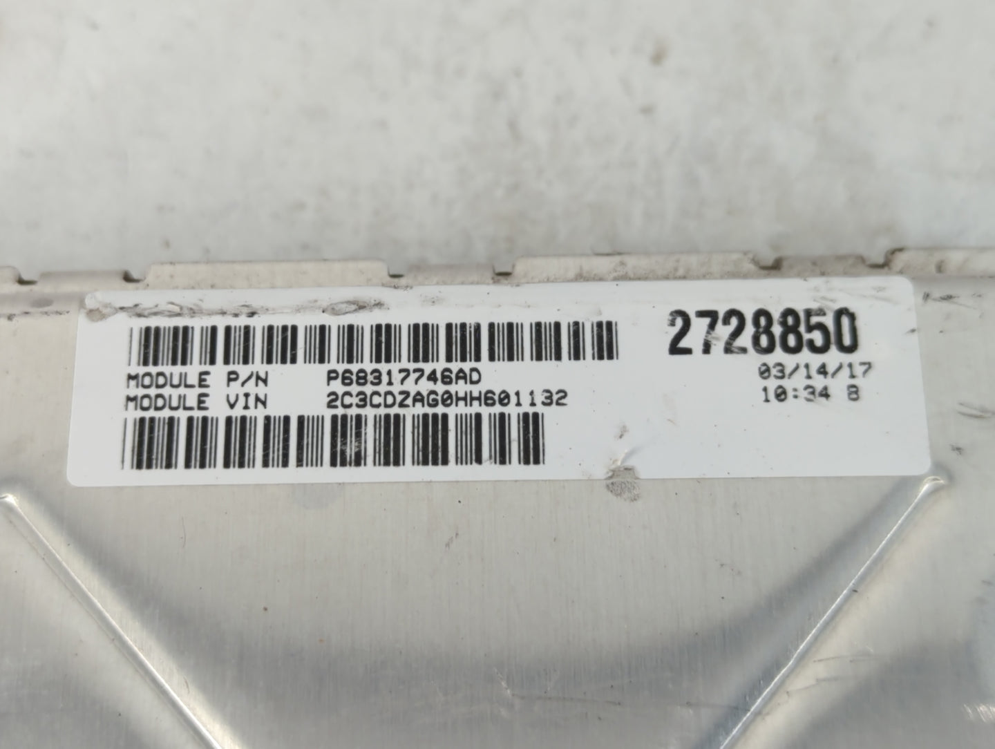 2016-2017 Dodge Challenger PCM Engine Control Computer ECU ECM PCU OEM P/N:A2C7454120300 P68243309AB Fits Fits 2016 2017 OEM