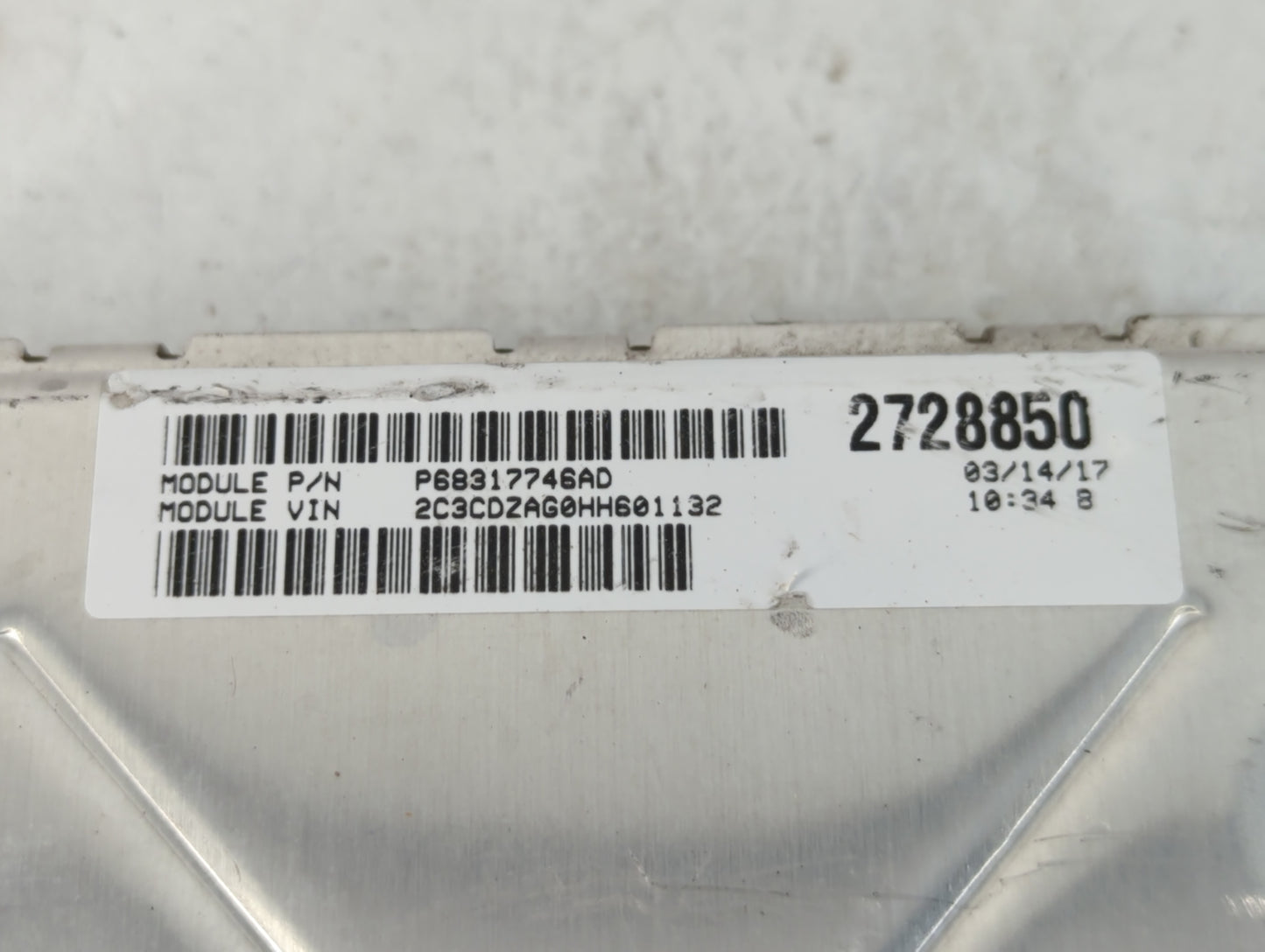 2016-2017 Dodge Challenger PCM Engine Control Computer ECU ECM PCU OEM P/N:A2C7454120300 P68243309AB Fits Fits 2016 2017 OEM