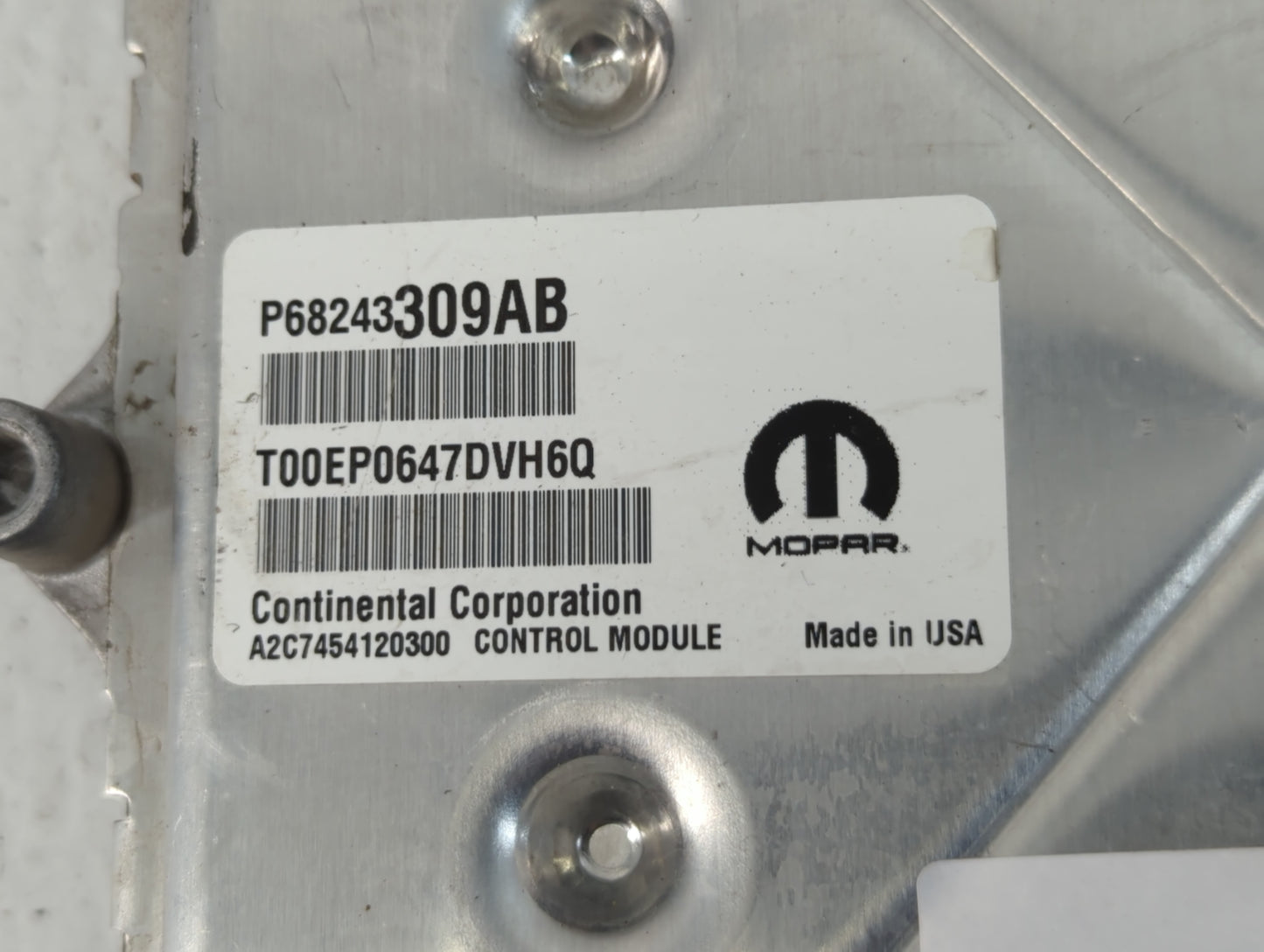 2016-2017 Dodge Challenger PCM Engine Control Computer ECU ECM PCU OEM P/N:A2C7454120300 P68243309AB Fits Fits 2016 2017 OEM
