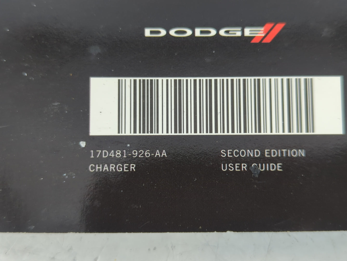 2017 Dodge Charger Owners Manual Book Guide P/N:17D481-926-AA OEM Used Auto Parts - Oemusedautoparts1.com