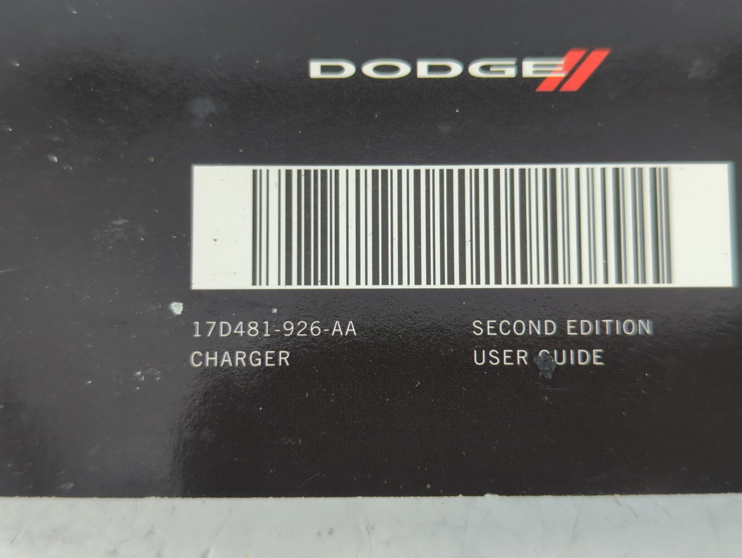 2017 Dodge Charger Owners Manual Book Guide P/N:17D481-926-AA OEM Used Auto Parts - Oemusedautoparts1.com