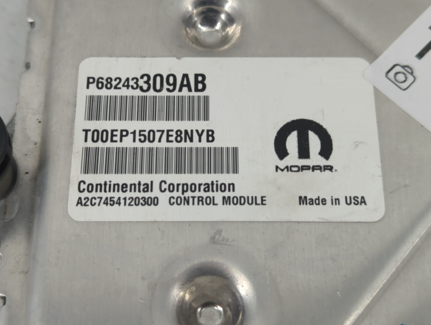2016-2017 Dodge Charger PCM Engine Control Computer ECU ECM PCU OEM P/N:P68243309AB Fits Fits 2016 2017 OEM Used Auto Parts 