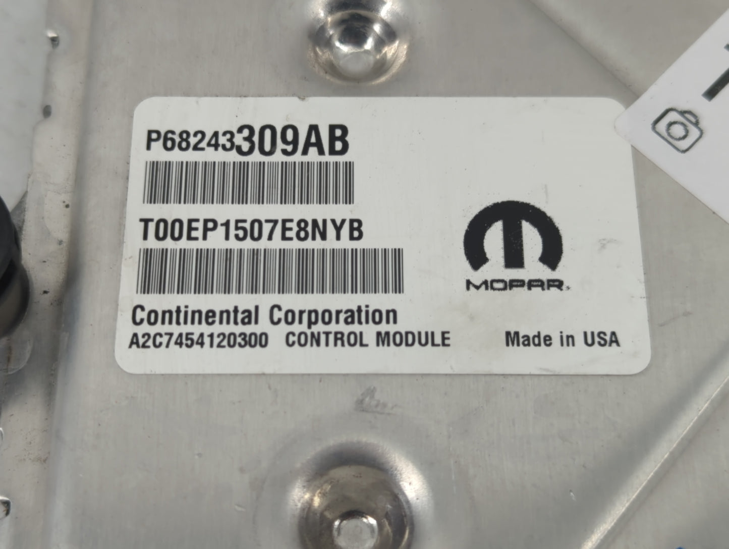 2016-2017 Dodge Charger PCM Engine Control Computer ECU ECM PCU OEM P/N:P68243309AB Fits Fits 2016 2017 OEM Used Auto Parts 