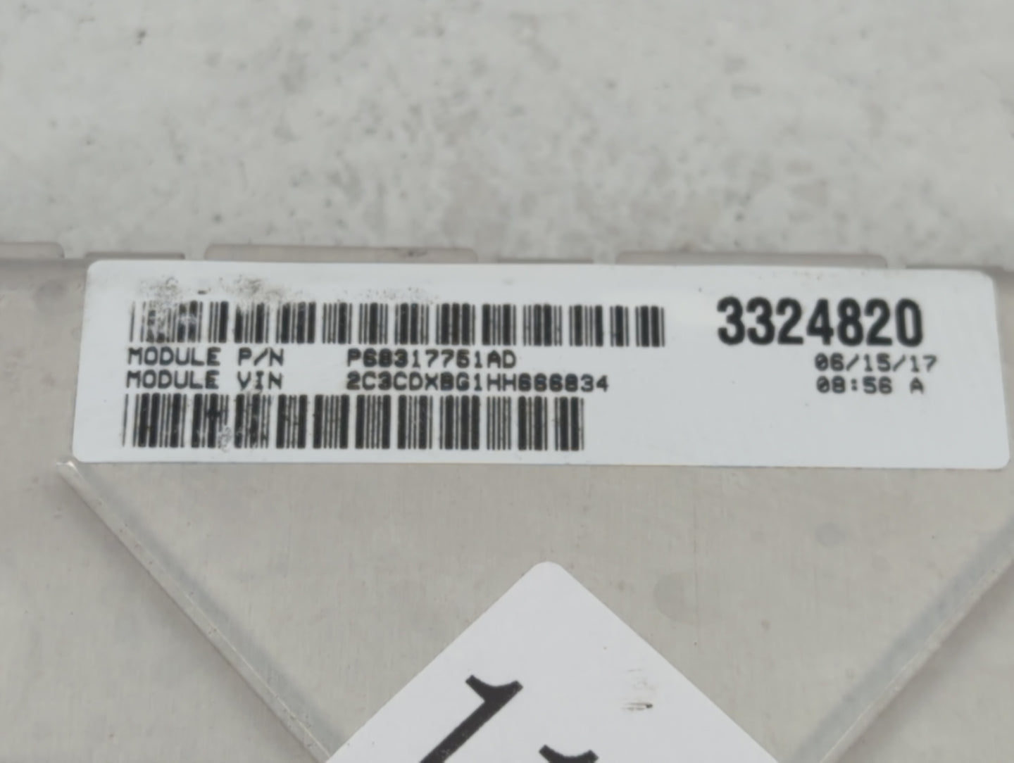 2016-2017 Dodge Charger PCM Engine Control Computer ECU ECM PCU OEM P/N:P68243309AB Fits Fits 2016 2017 OEM Used Auto Parts 