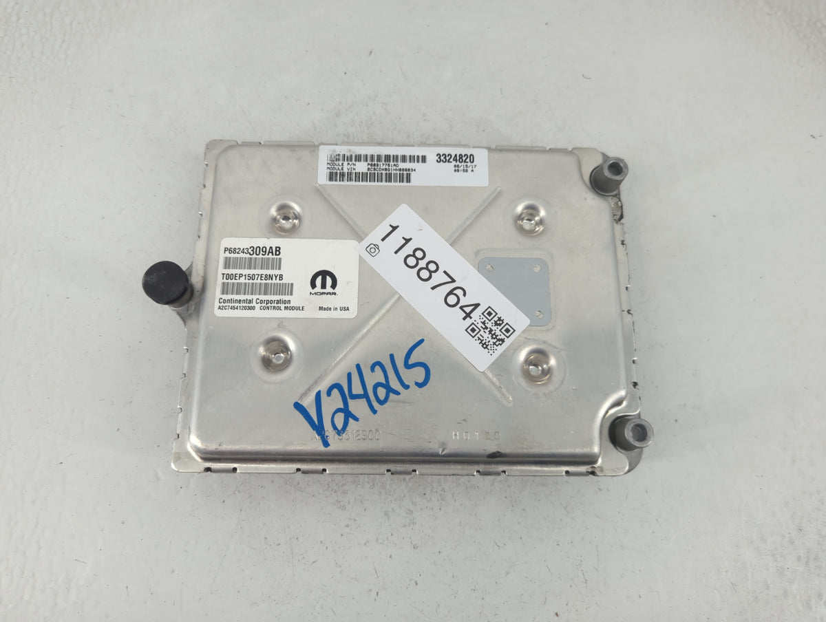 2016-2017 Dodge Charger PCM Engine Control Computer ECU ECM PCU OEM P/N:P68243309AB Fits 2016 2017 OEM Used Auto Parts - Oem