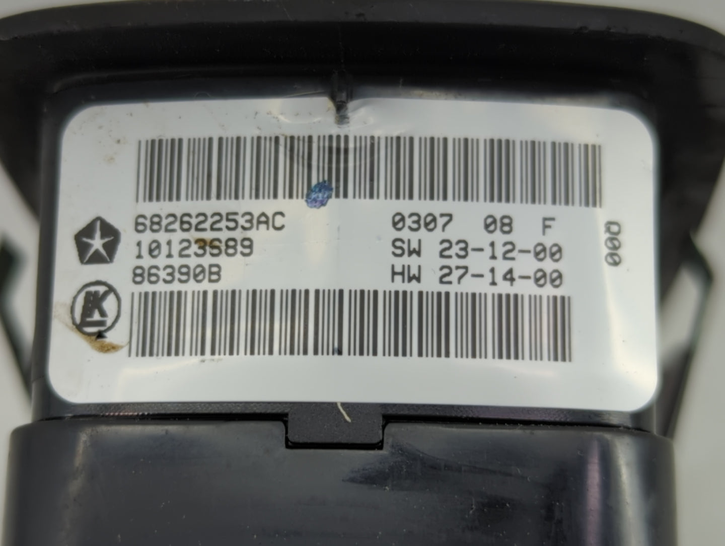2015-2019 Dodge Charger Master Power Window Switch Replacement Driver Side Left P/N:68262253AC 68139805AB Fits OEM Used Auto