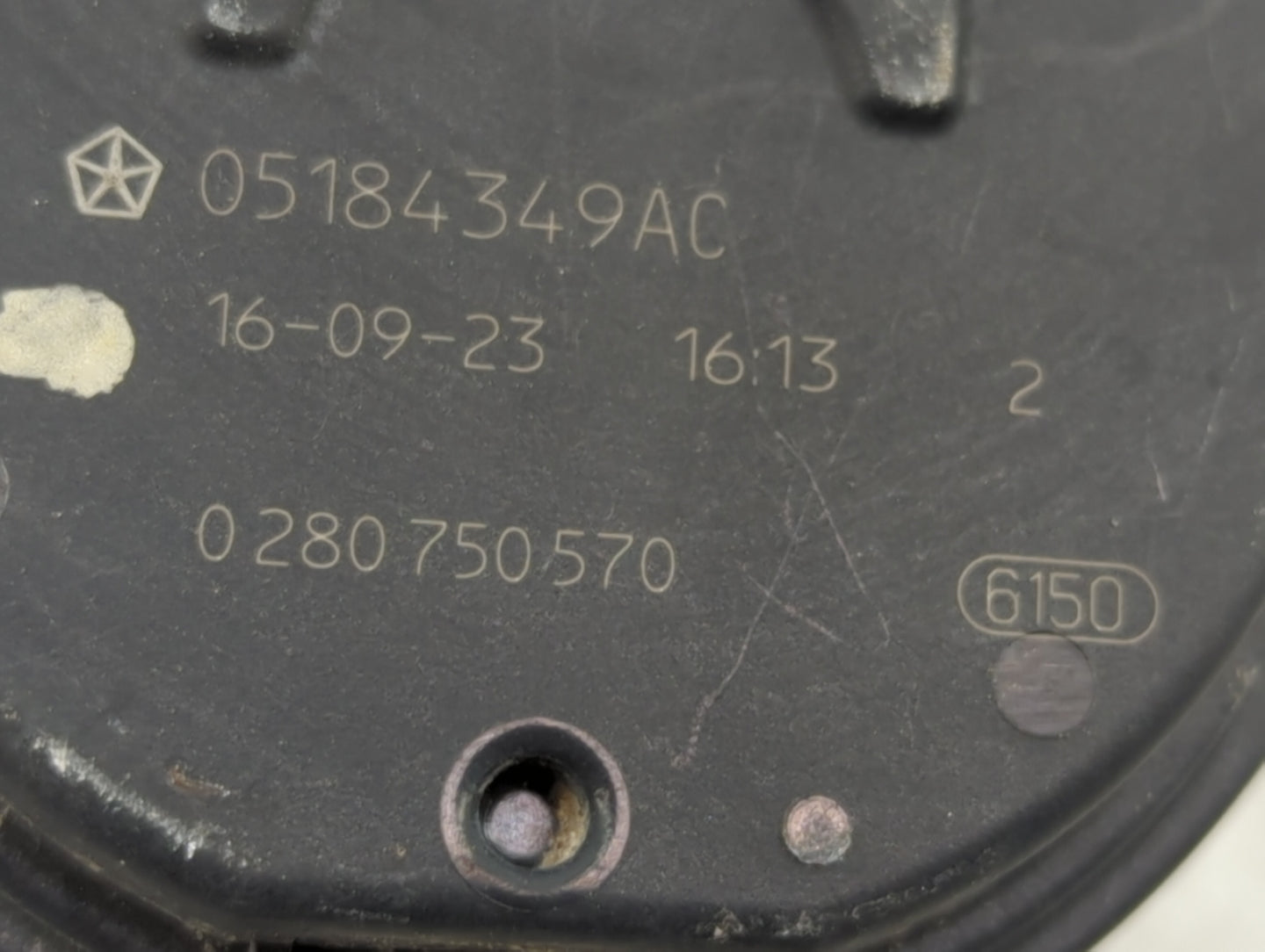 2011-2022 Dodge Charger Throttle Body P/N:0 280 750 570 05184349AC Fits OEM Used Auto Parts - Oemusedautoparts1.com