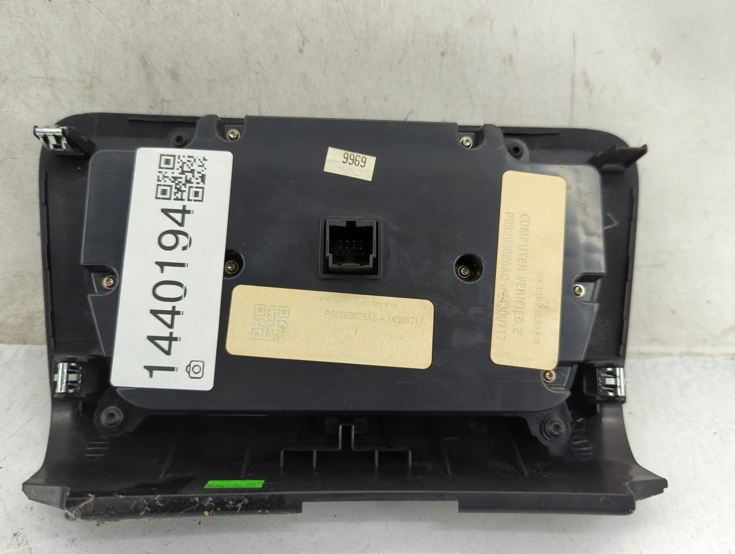 2017-2022 Dodge Charger Climate Control Module Temperature AC/Heater Replacement P/N:P68293626AC Fits OEM Used Auto Parts - 
