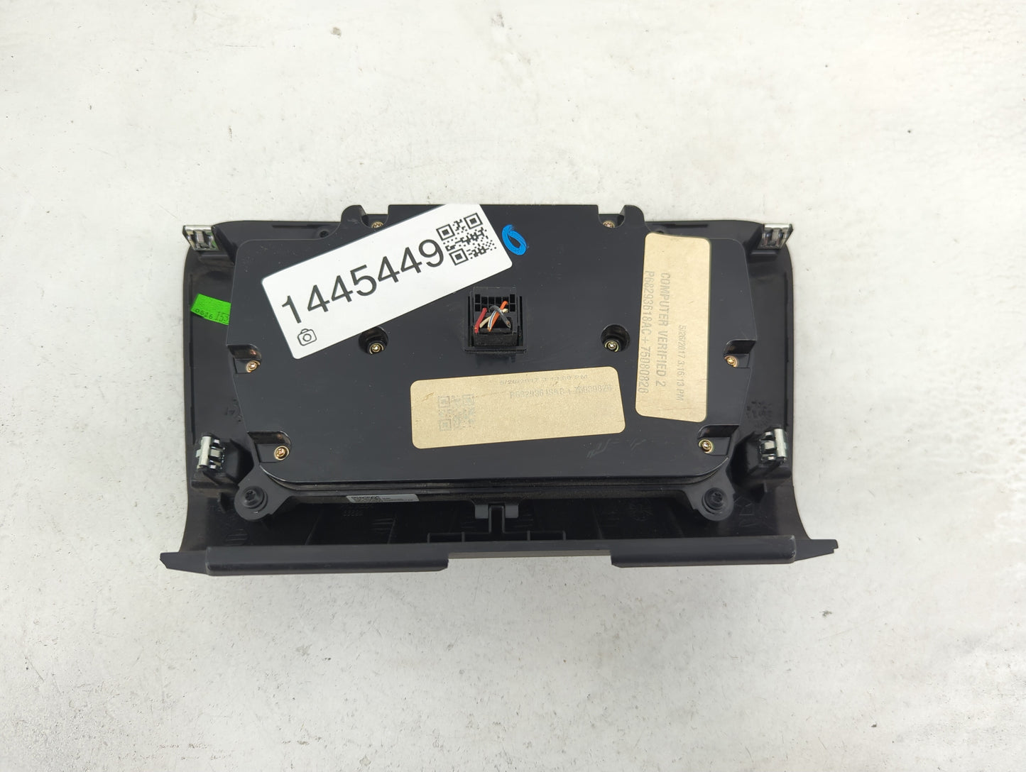 2017-2022 Dodge Charger Climate Control Module Temperature AC/Heater Replacement P/N:P68293618AC 75080826 Fits OEM Used Auto
