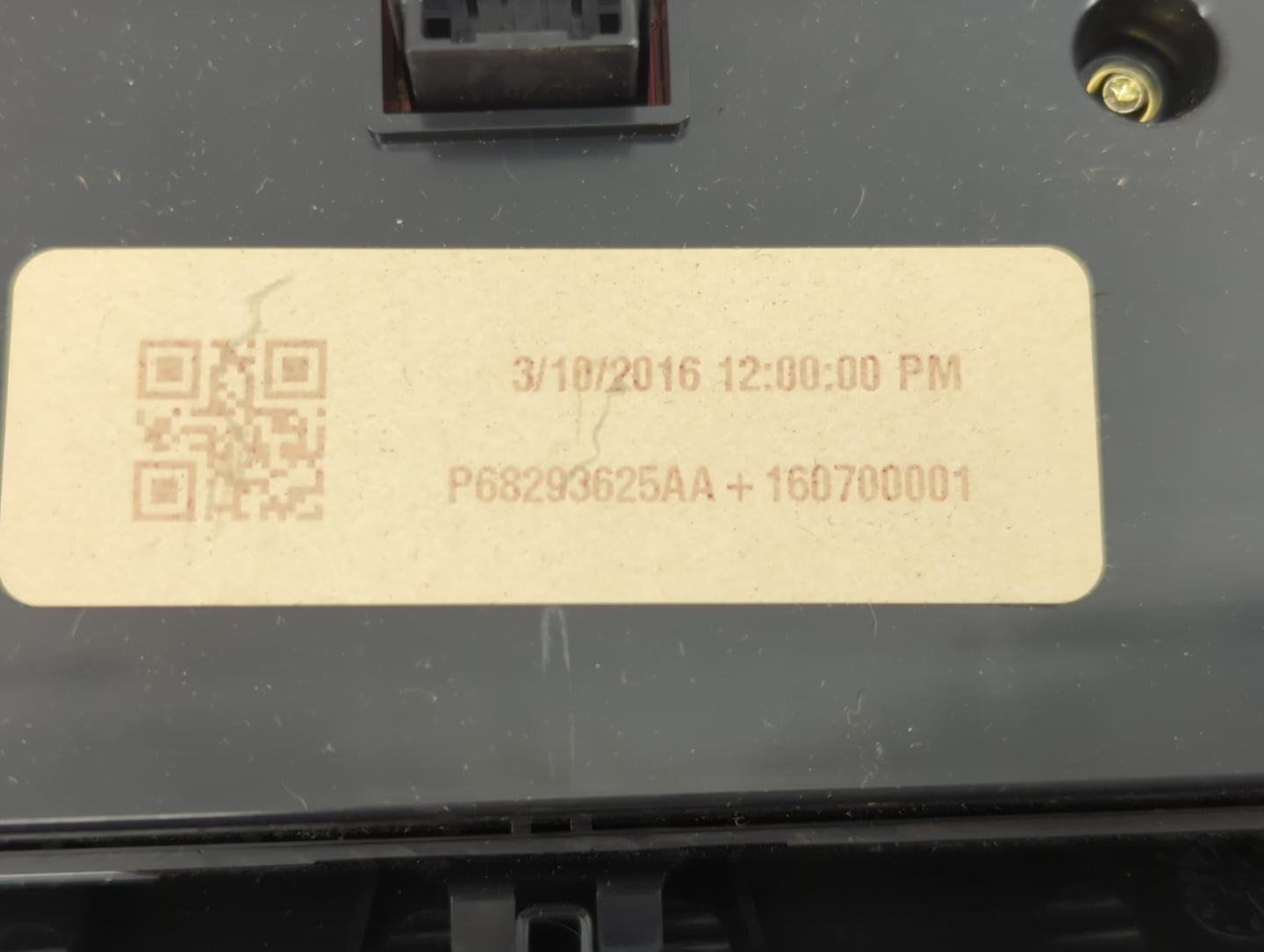 2015-2016 Dodge Charger Climate Control Module Temperature AC/Heater Replacement P/N:P68293625AA Fits Fits 2015 2016 OEM Use