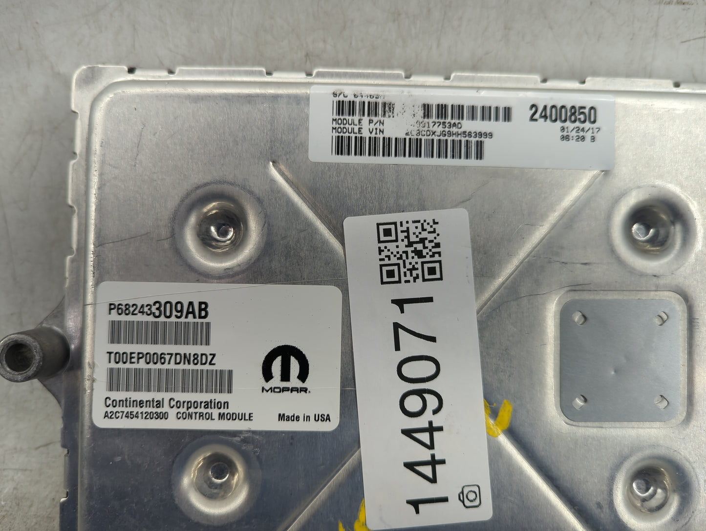 2016-2017 Dodge Charger PCM Engine Control Computer ECU ECM PCU OEM P/N:P68243309AB T00EP0067DN8DZ Fits Fits 2016 2017 OEM U