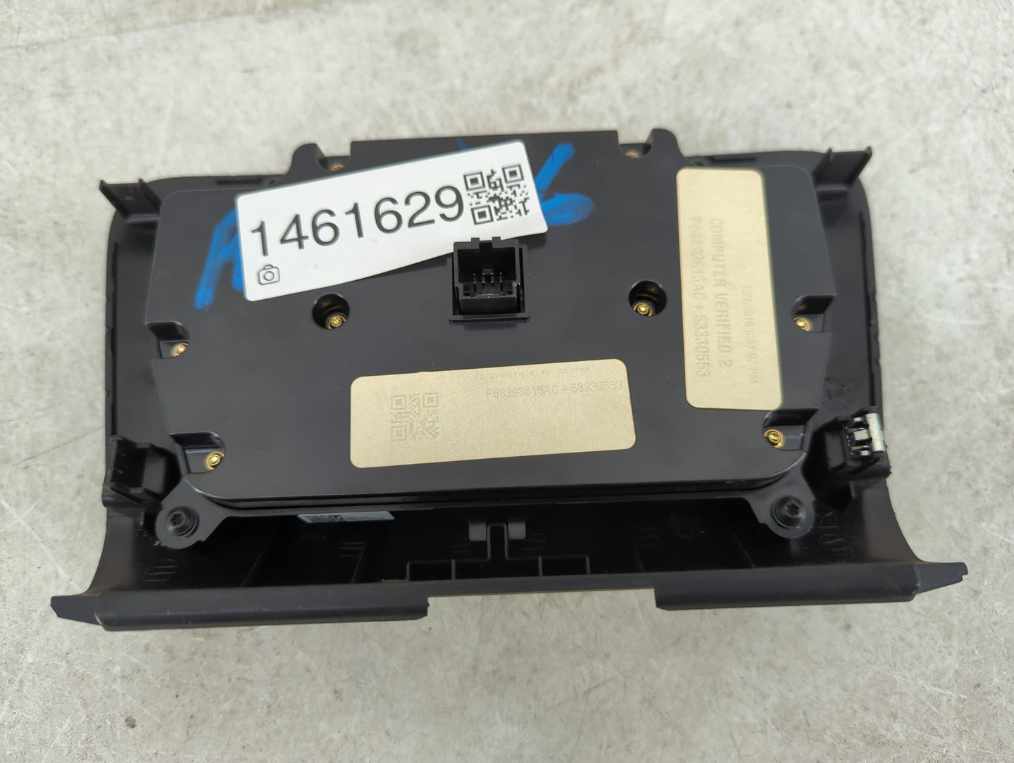 2017-2022 Dodge Charger Climate Control Module Temperature AC/Heater Replacement P/N:P68293615AC Fits OEM Used Auto Parts - 