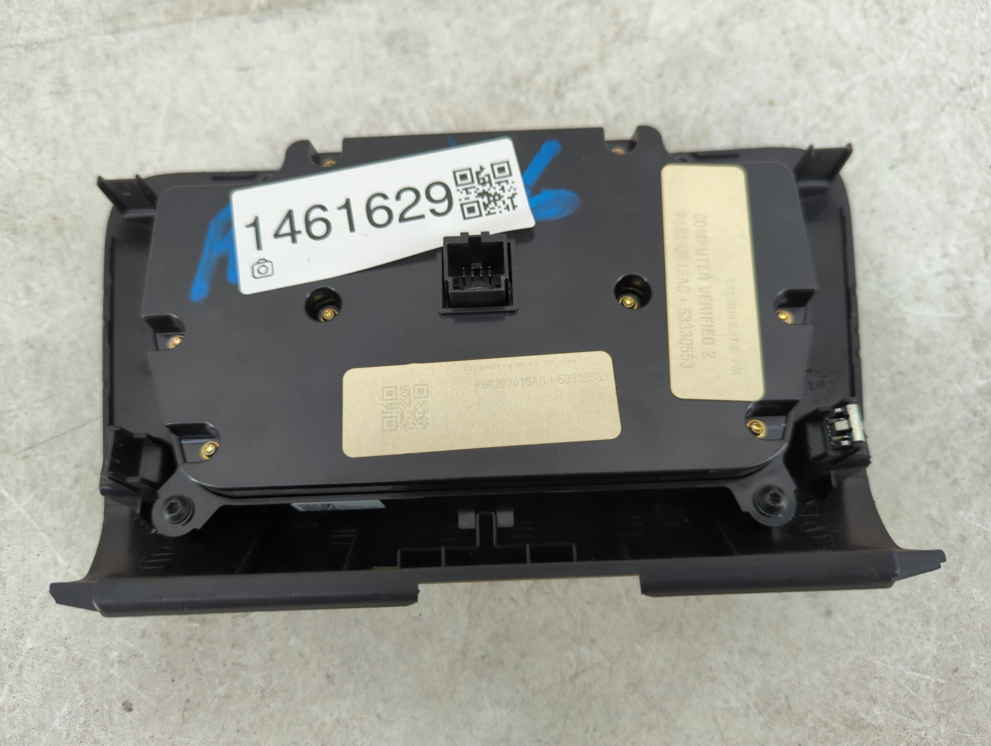 2017-2022 Dodge Charger Climate Control Module Temperature AC/Heater Replacement P/N:P68293615AC Fits OEM Used Auto Parts - 
