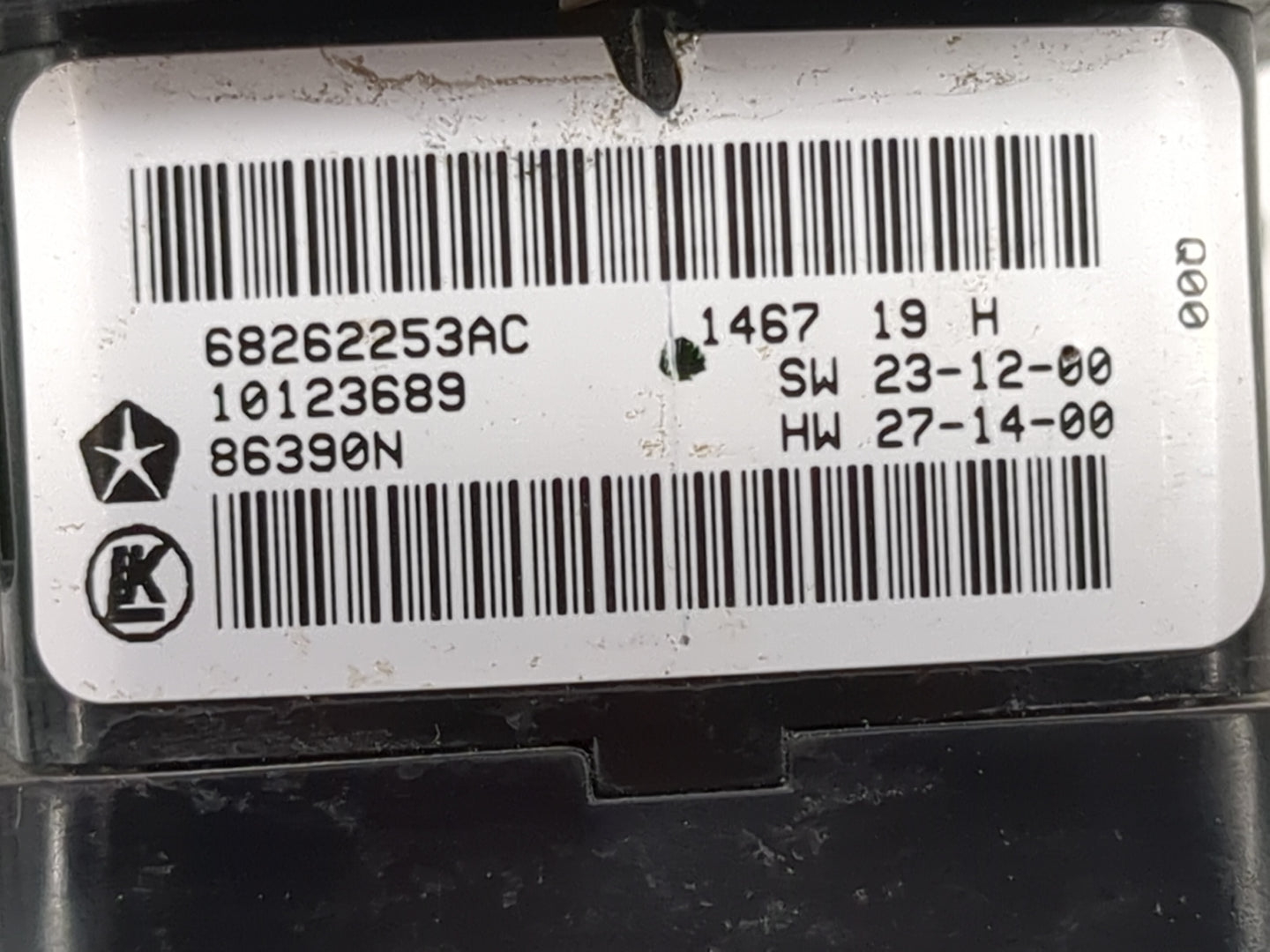 2015-2019 Dodge Charger Master Power Window Switch Replacement Driver Side Left P/N:68262253AC 10123689 Fits OEM Used Auto P