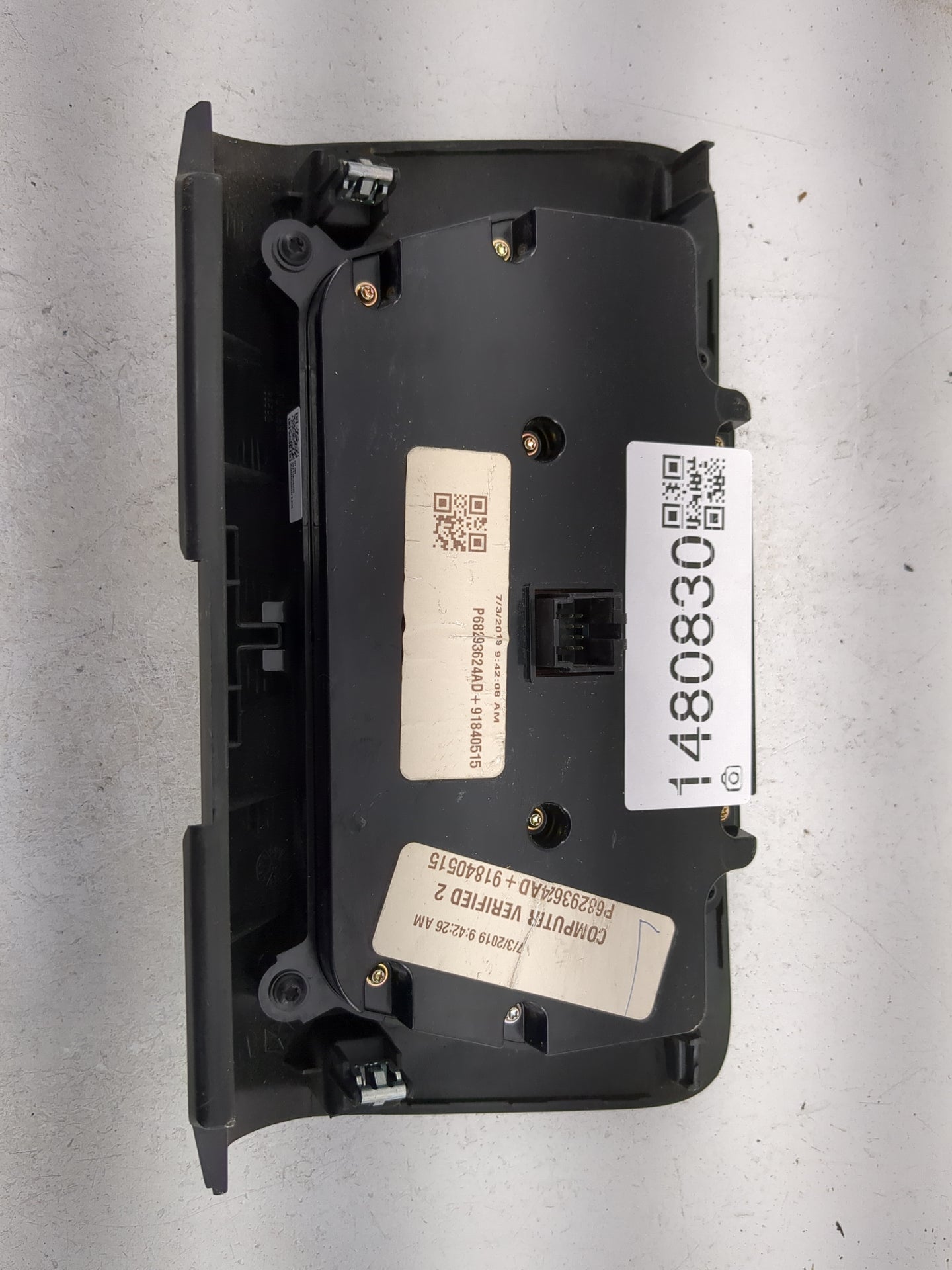2017-2022 Dodge Charger Climate Control Module Temperature AC/Heater Replacement P/N:P68293624AD 91840515 Fits OEM Used Auto