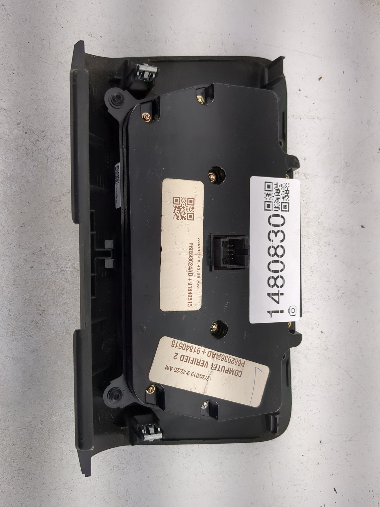 2017-2022 Dodge Charger Climate Control Module Temperature AC/Heater Replacement P/N:P68293624AD 91840515 Fits OEM Used Auto