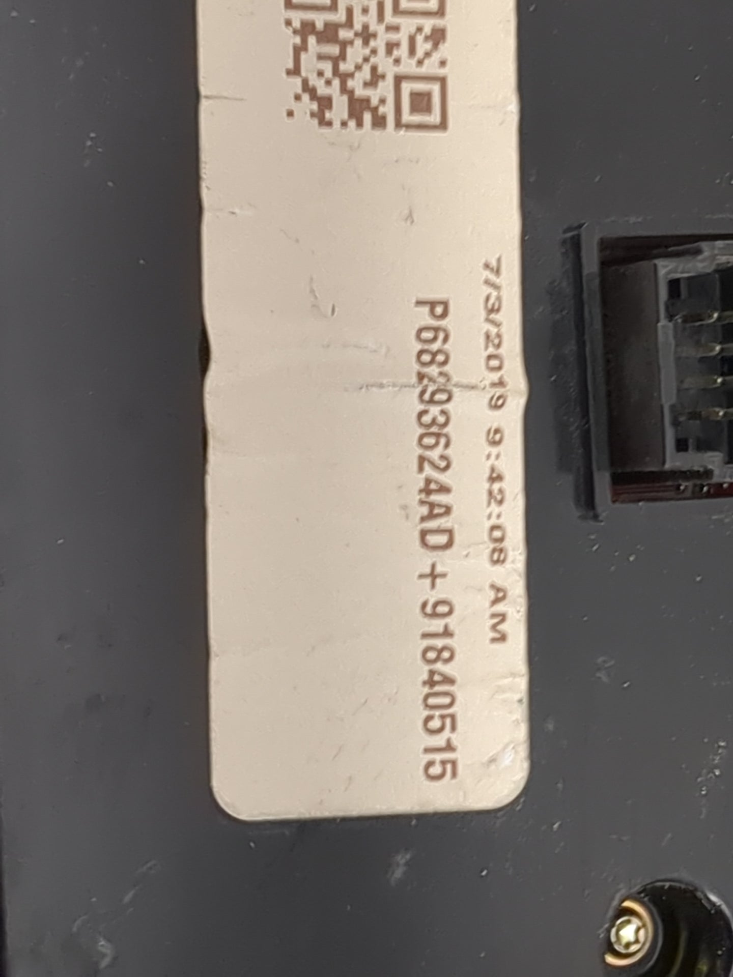 2017-2022 Dodge Charger Climate Control Module Temperature AC/Heater Replacement P/N:P68293624AD 91840515 Fits OEM Used Auto