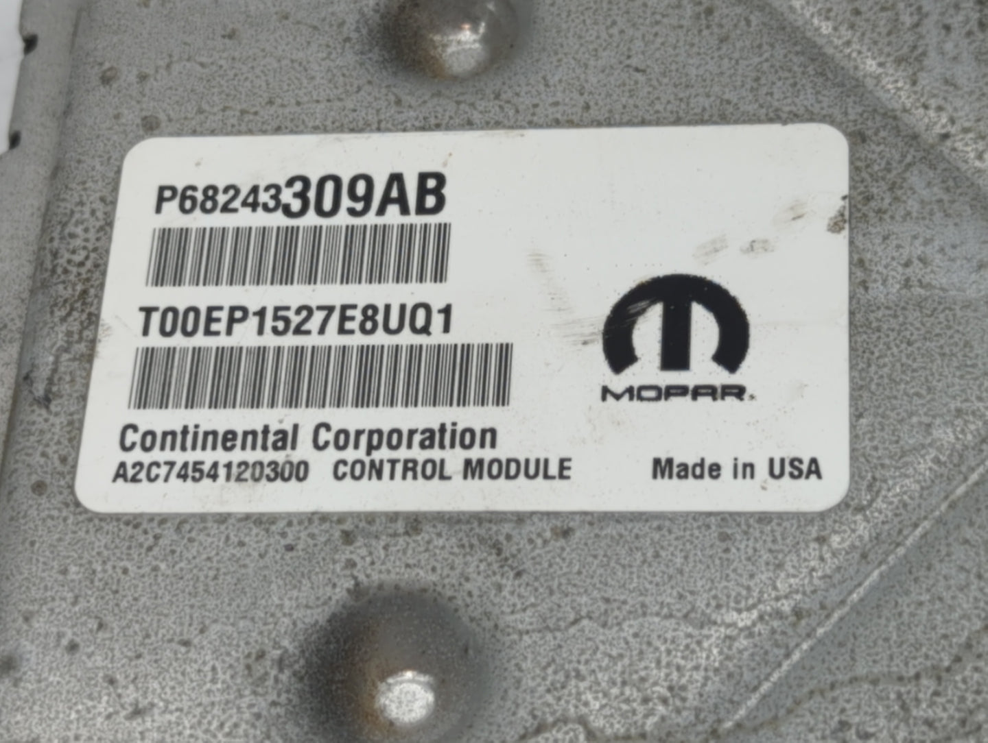 2016-2017 Dodge Charger PCM Engine Control Computer ECU ECM PCU OEM P/N:P68243309AA P68243309AB, P68317751AD Fits Fits 2016 