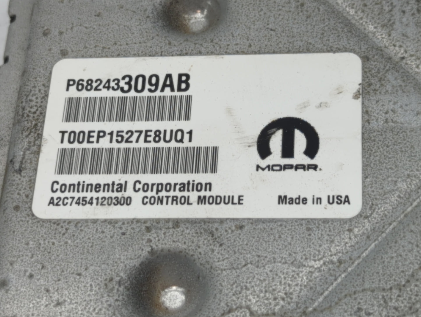 2016-2017 Dodge Charger PCM Engine Control Computer ECU ECM PCU OEM P/N:P68243309AA P68243309AB, P68317751AD Fits Fits 2016 